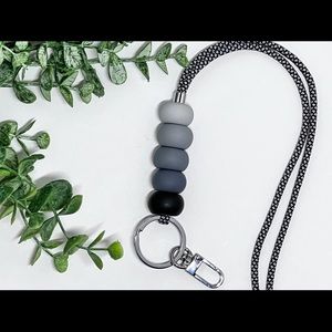 Custom beaded lanyard